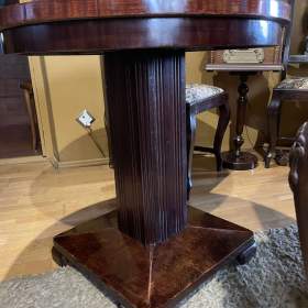 Fotka k inzerátu Starožitný kulatý stůl – Art Deco. / 18463563