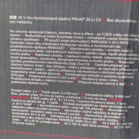 Foto inzerátu PŘÍKLEPOVÁ VRTAČKA AKU 20V 1.900,-Kč PROSTĚJOV