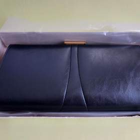 Kabelka - psaníčko černé, zapínání funkční. / 19903223