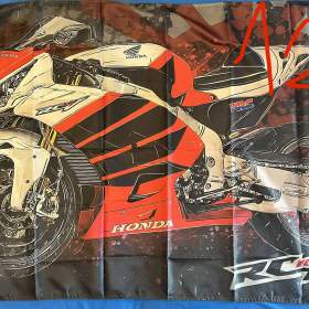 122 -  Banner prapor vlajka -  moto HONDA RCV 1000R 90x150 cm / 19904342