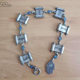 Foto inzerátu Izraelský šperk Hamsa se svitky Tóry – délka 66 cm