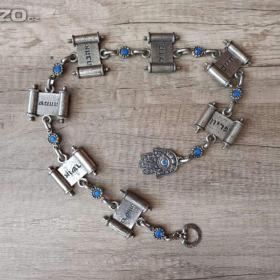 Foto inzerátu Izraelský šperk Hamsa se svitky Tóry – délka 66 cm