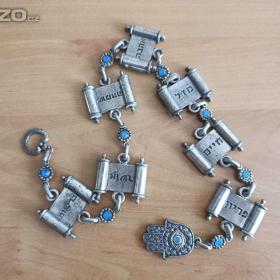 Foto inzerátu Izraelský šperk Hamsa se svitky Tóry – délka 66 cm
