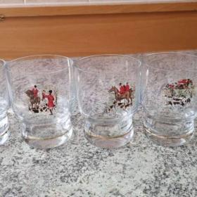 skleničky s loveckým motivem  / 19926644