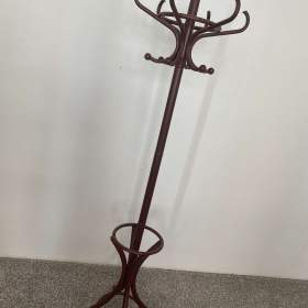 Foto inzerátu 🤎 KRÁSNÝ DŘEVĚNÝ STOJANOVÝ VĚŠÁK – ELEGANTNÍ RETRO / THONET STYL