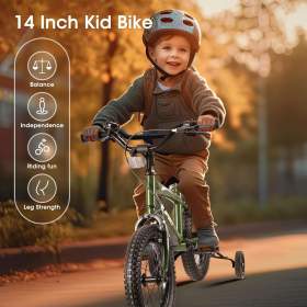 Foto inzerátu Dětské kolo BODIOO 14 palců Zelené
