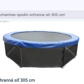 Spodní ochranná síť pod trampolínu / 19939932
