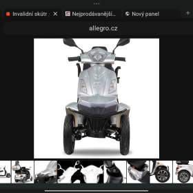 Foto inzerátu Prodám dvousedadlový čtyřkolový elektrický skútr