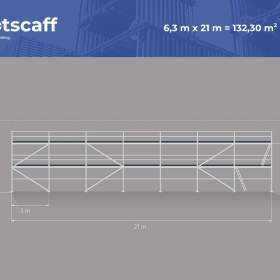 Kompletní ocelové lešení 130m² – nové, ihned k odběru, doprava v ceně PLETTAC scaff 74 / 19952936
