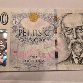 Bankovky s přítiskem 5000 UNC stav / 19956697