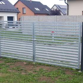 Nová pozinkovaná dvoukřídlová brána  / 19959423