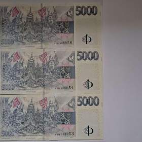 Foto inzerátu ​ Výroční bankovka 5000 Kč ČNB 2026 s přítiskem – 100 let 