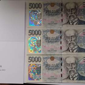 ​ Výroční bankovka 5000 Kč ČNB 2026 s přítiskem – 100 let  / 19960664