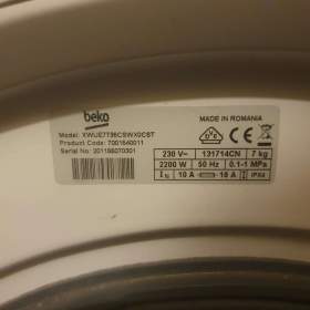 Foto inzerátu PRACKA BEKO,7KG,JAKO NOVA,PLNE FUNKCNI,A+++,1400 OT.
