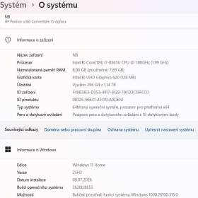 Foto inzerátu HP Pavilion x360 Intel i7 -15,6 dotykový displej, 1.26 TB,..