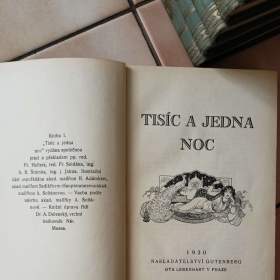 Foto inzerátu Prodám sadu starožitných knih 1001 noc 