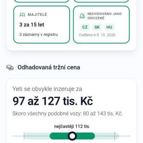 Foto inzerátu Yeti 1.2 benzin