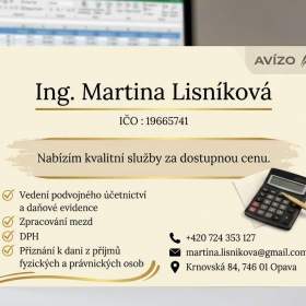 Foto inzerátu VEDENÍ ÚČETNICTVÍ A DAŇOVÉ EVIDENCE