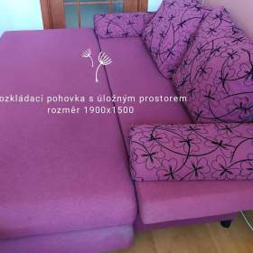 Foto inzerátu Prodám zánovní rozkládací pohovku s úložným prostorem