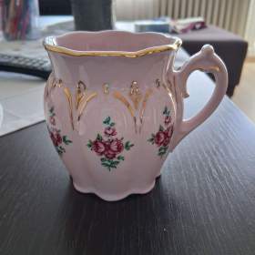 Hrnky - růžový porcelán / 19965123