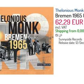 Thelonious Monk -  Bremen 1965 -  2xLP Album, jazz / 19965152