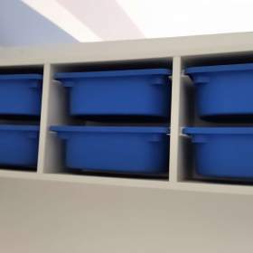 Foto inzerátu nábytek police s platovými boxy
