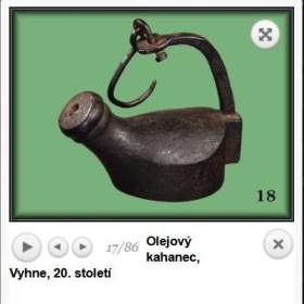 Foto inzerátu Kahan lojový - hornický - litina 		