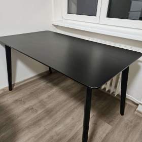 Fotka k inzerátu JÍDELNÍ STŮL Ikea LISABO 140x78 cm -  černý / 19966287
