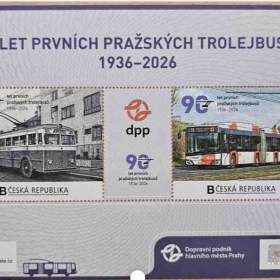 Vlastní známka - 90 let pražských trolejbusů (vyprodaná ) / 19966446