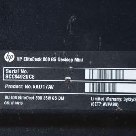 Foto inzerátu HP Elitedesk 800 G5 Mini PC i5/12GB/SSD 256GB/záruka