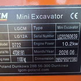Foto inzerátu Minirypadlo Kubota LGCM LG12A s drapákem + 3 lžíce