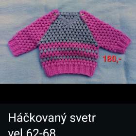 Foto inzerátu Háčkované svetřík