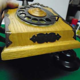 Foto inzerátu Retro dřevěný telefon Tesla C20 1974 super sběratelský stav