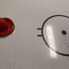 Foto inzerátu Velký vzdušný hokej AIR HOCKEY 210 cm – elektronické počítadlo + příslušenství