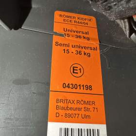 Foto inzerátu Autosedačka Britax Romer KidFIX 15-36 kg
