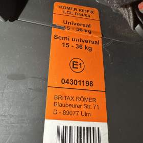Foto inzerátu Autosedačka Britax Romer KidFIX 15-36 kg