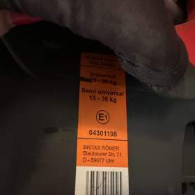Foto inzerátu Autosedačka Britax Romer KidFIX 15-36 kg