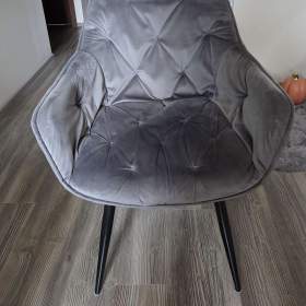 Foto inzerátu Jídelní židle MONGU - šedá, 4 kusy