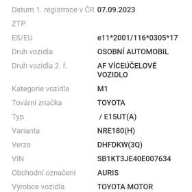 Foto inzerátu Toyota Auris