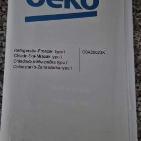 Foto inzerátu Kombinovaná úzká lednice Beko CSA29023 silver