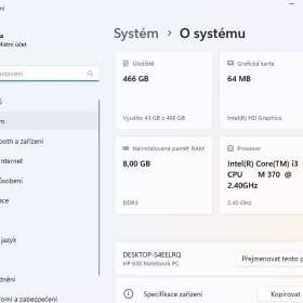 Foto inzerátu Prodam notebook Hp 630 s win11 a 8 gb ram ddr3