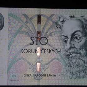 Fotka k inzerátu Vzácná 100 koruna 2018 s přítiskem ČNB -  série M 09 / 19970470