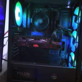 Foto inzerátu Herní PC Ryzen 5 | RX580 8GB | 16GB RAM| NVME | ARGB | WiFi+BT | ZÁRUKA