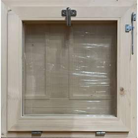 Fotka k inzerátu Okno 70x70 cm sklápěcí, masiv smrk, ditherm sklo / 17565644