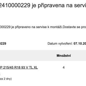 Foto inzerátu Prodám zimní pneu Nokian 215/45 R18