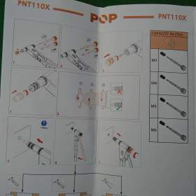 Foto inzerátu POP PNT110X ruční nýtovací kleště na matice šrouby nové PC: 2000 Kč
