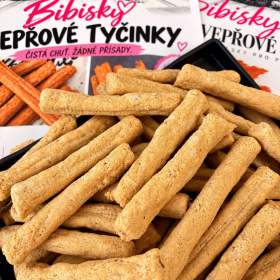 Foto inzerátu Ochutnávkový box pro psy Bibisky – 3 druhy pamlsků, 250 g
