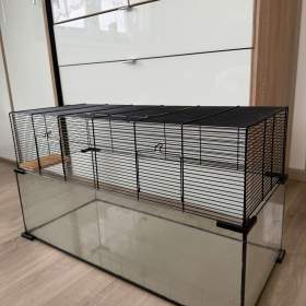 Fotka k inzerátu Klec se skleněným dnem 80x32x45 cm / 19217295