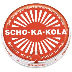 Scho- Ka- Kola čokoláda energetická hořká 100g / 19972125