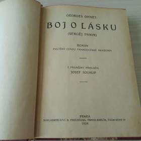 Fotka k inzerátu Boj o lásku (Sergěj Panin) -  Georges Ohnet -  1924 / 15909580